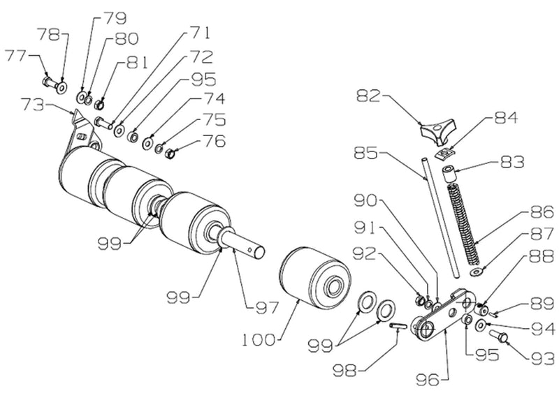 Roller-Front Assy R/Mwr (1 Only) | SES Direct Ltd