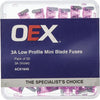 ACX1640 - OEX Low Profile Mini Blade Fuse, 3a Violet - Pack Of 50 - SES Direct Ltd