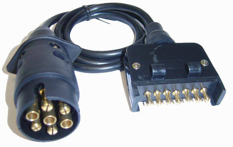 Trailer Plug Extension (1 Metre, Flat 7 Round 7) SES Direct Ltd