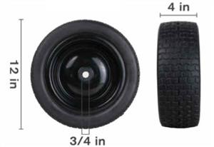 Wheel - Foam Black 12 inch 125 85.660.050BF