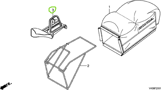 Honda Mulch Plug Hru19K1/M1  196/197M # 76266Vk0C80