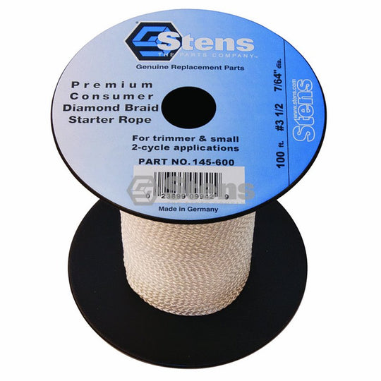 DIAMOND STARTER ROPE SOLID BRAID - 7/64" / 30.48m