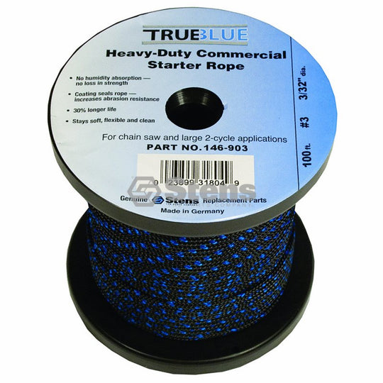 STARTER ROPE SOLID BRAID - 3/32" / 30.48m