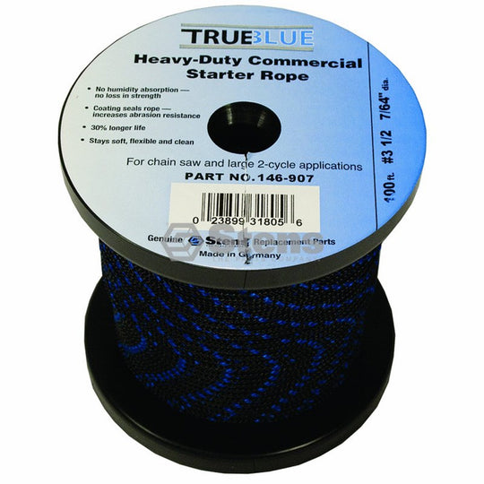 STARTER ROPE SOLID BRAID -  7/64" / 30.48m
