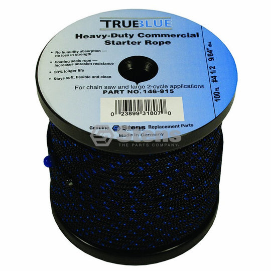 STARTER ROPE SOLID BRAID -  9/64" / 30.48m
