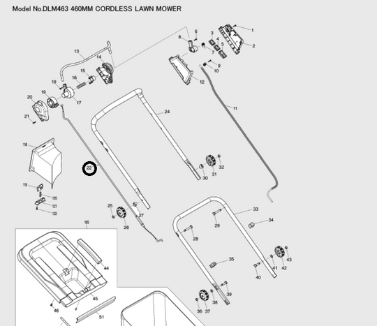 Makita Control Cable 162509-1