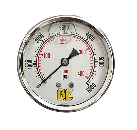 63Mm Gauge 6000 Psi, Rear Mount