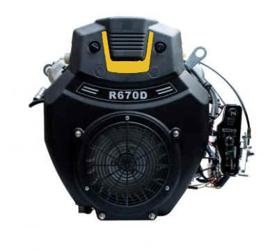 Powerease V Twin Petrol Engine - 24Hp (Electric)