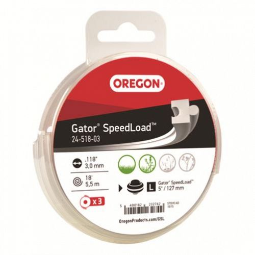 Oregon NYLON, GATOR SPEEDLOAD 450 .118 3PK