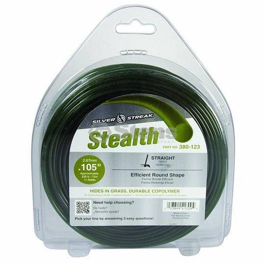 Trimmer Line Stealth .105"(2.7Mm) 1 Lb.