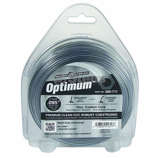Trimmer Line Optimum .095"(2.4Mm) 1/2 Lb.