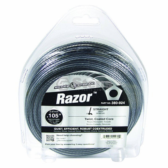 Trimmer Line Razor .105"(2.7Mm) 1 Lb.