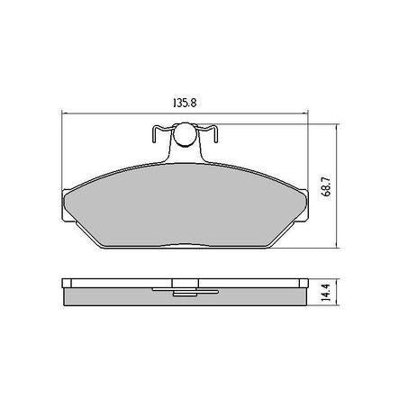 RDA Phantom Ceramic Brake Pad Set – RDC1075 – Fits Ford Falcon, Fairmont, Fairlane
