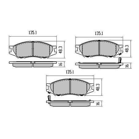 RDA Phantom Brake Pad Set RDC1454 Fits Nissan Pulsar Almera Sunny Mitsubishi Lancer Mazda Familia