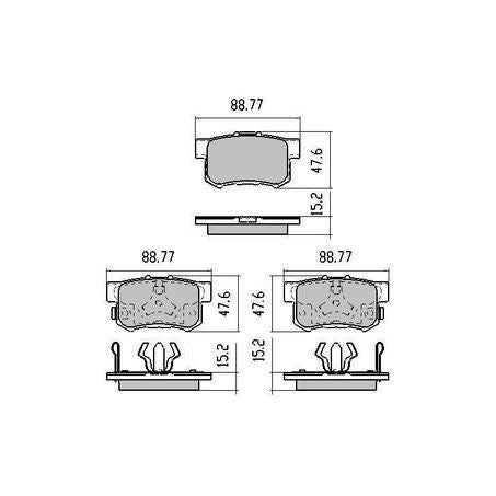 RDC1728 – RDA Phantom Ceramic Rear Brake Pad Set
