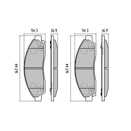 RDA Phantom Ceramic Brake Pad Set – RDC1468 – Front Pads