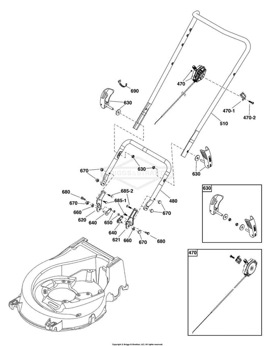 Handle Bracket Rh 19In Comm #80082442