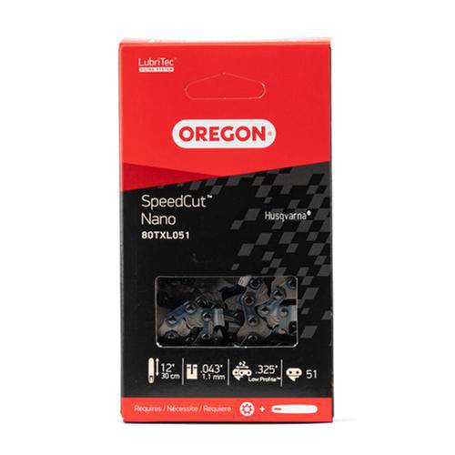 Chainloop, Oregon Speedcut Nano, .325Lp .043 80Txl 12" 51Dl