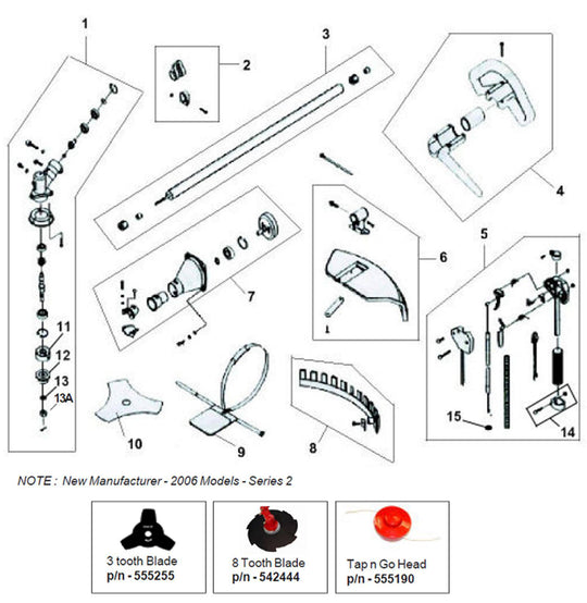 Shaft-Assembly Bc260 #555597
