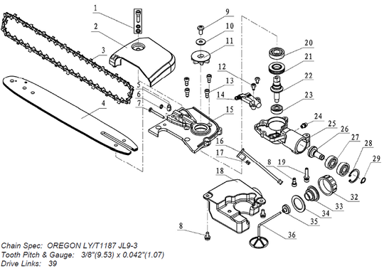 Chain Cover Drive Pole/Saw