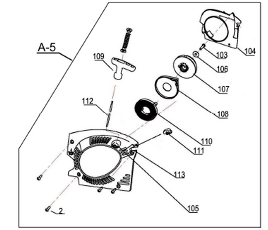 Mcs45E STARTER ASSY COMPLETE