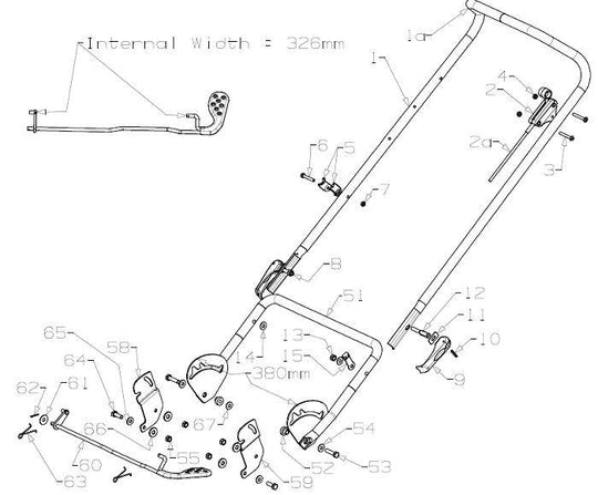 Masport Lower Handle 967366