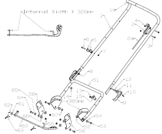 Rod Assy-Adjuster,Lwr 19/21"Zp #967383