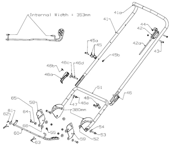 Handle Assy-Lower,Ulft18Al,Blk