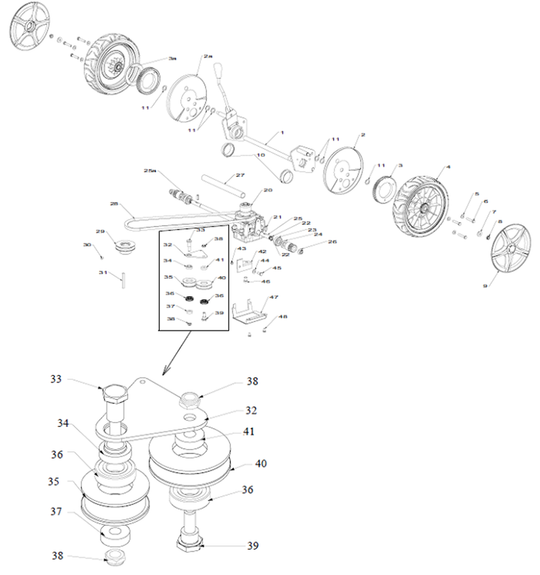 Masport Gearbox-Variable Speed S21