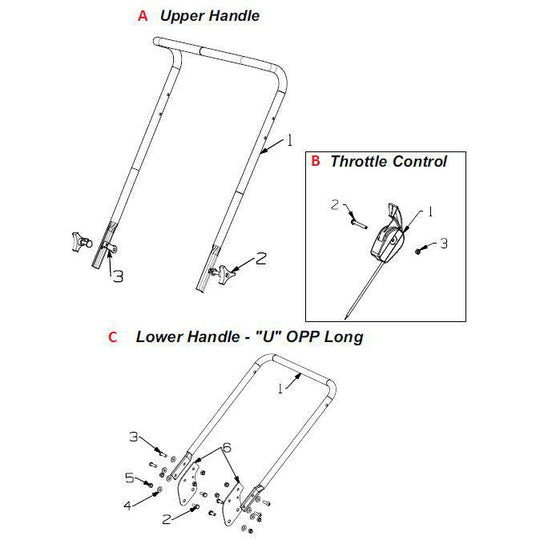 Masport/Morrison Handle-Lower,"Cu" Opp Long Blk 971017