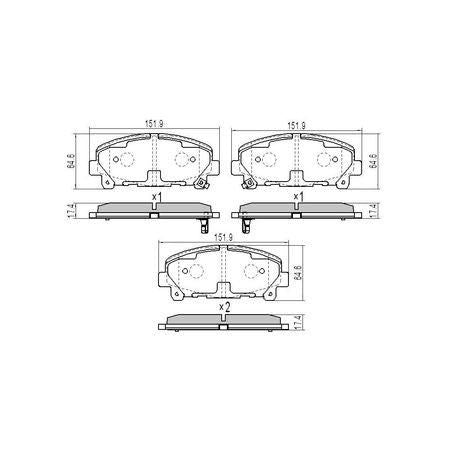 RDC2261 – RDA Phantom Ceramic Front Brake Pads for Honda Accord VIII & IX