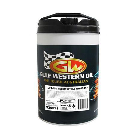 Gulf Western Top Dog Indestructible 15W-40 Engine Oil - 20L