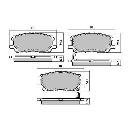 RDA Phantom Ceramic Brake Pad Set RDC1517 – Fits Lexus RX