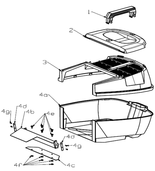 Catcher Assy-18"Sp Masp Grey #767058