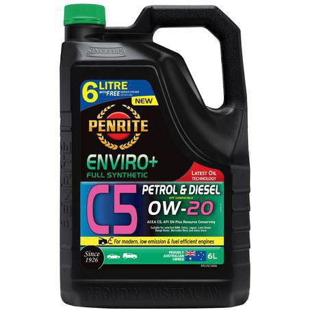 Penrite Enviro+ C5 0W-20 Engine Oil – 6 L (EPLUSC5006)