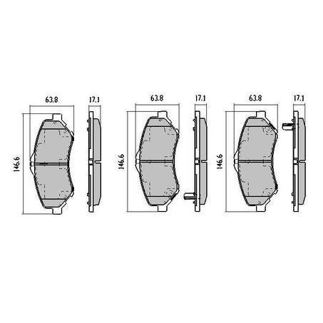 RDA RDC2008 Phantom Ceramic Front Brake Pads – Chrysler, Dodge, Jeep