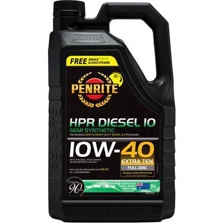 Penrite HPR Diesel 10 Semi Synthetic 10W-40 Engine Oil 5L