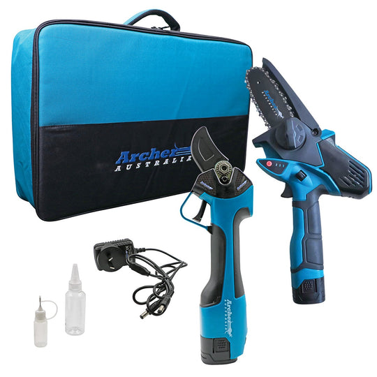 Archer Mini Pruner Saw, Powered Pruner - Garden Maintenance Kit