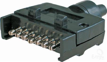 Acx2804 - Oex Trailer Plug 7 Pin Flat, Plastic Loose / Male