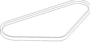 Masport Belt-V B1090 LD/17X1050LI B41½