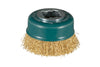 Makita X-LOCK 75mm Crimped Brass Coated Cup Brush - SES Direct Ltd