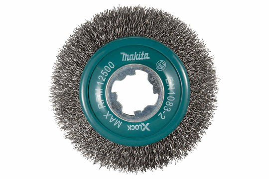 Makita X-LOCK 100mm Crimped Steel Bevel Brush