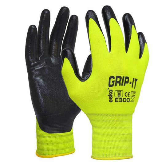 Universal Grip It Hi Vis Nitrile Glove