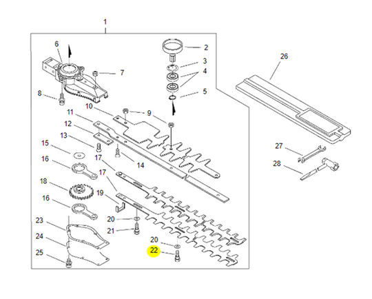 Bolt 6 for Echo HCR - 1510 69911504660