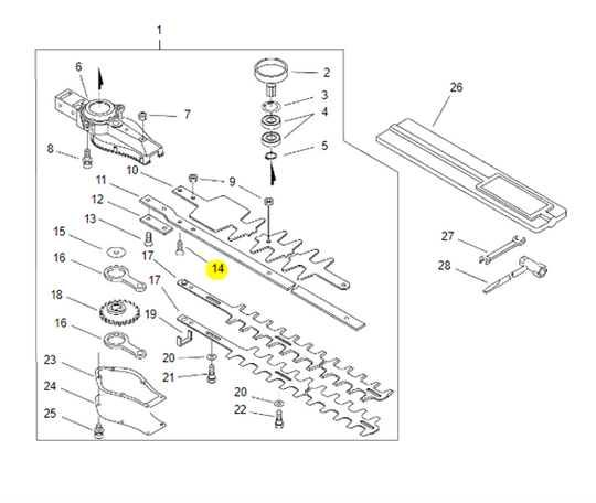 SCREW 5X30 for HCR - 1510 90021205030