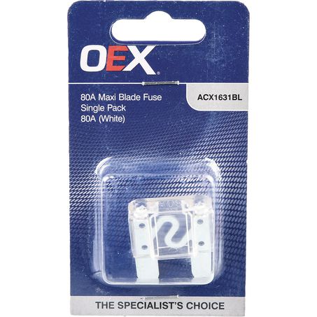 ACX1631BL - OEX Maxi Blade Fuse, 80a White - Single Pack
