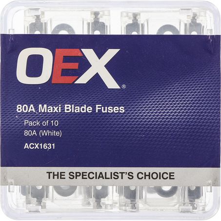 ACX1631 - OEX Maxi Blade Fuse, 80a White - 10 Pack