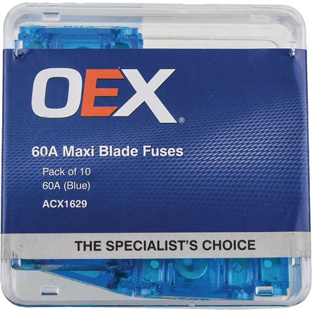 ACX1629 - OEX Maxi Blade Fuse, 60a Blue - Pack Of 10