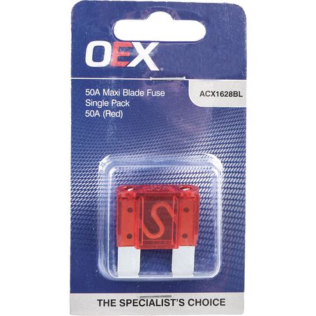 ACX1628BL - OEX Maxi Blade Fuse, 50a Red - Single Pack