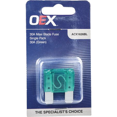 ACX1626BL - OEX Maxi Blade Fuse, 30a Green - Single Pack